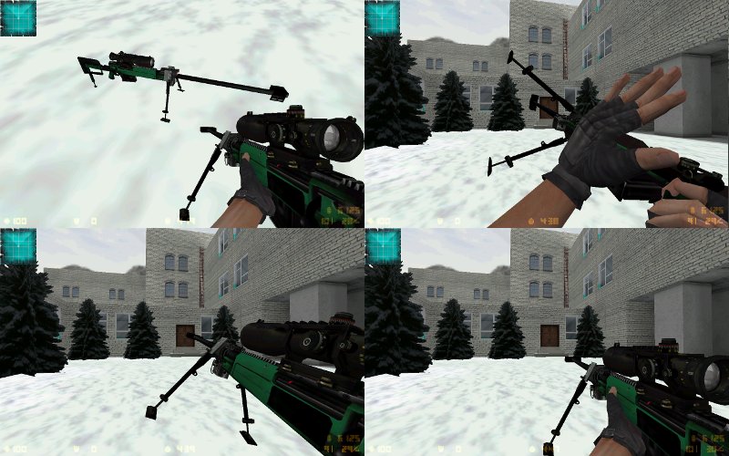 Green MDK-14 Assault rifle