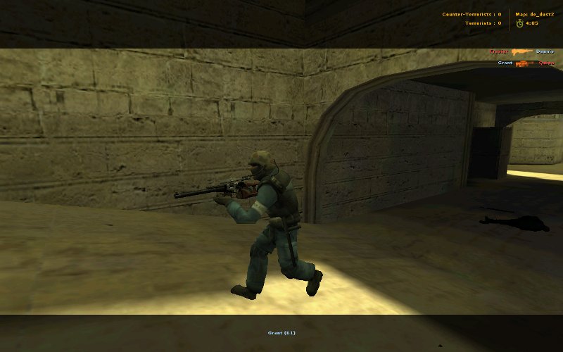 GSG9 с дубинкой и рацией
