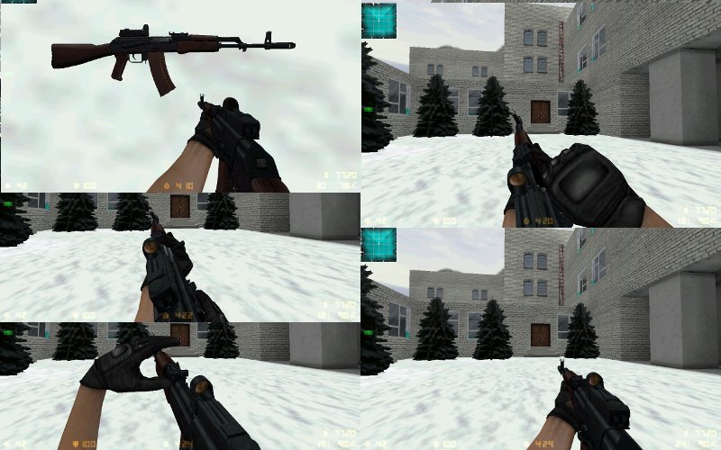 АК-74м , АКС-74 с KOBRA Pack