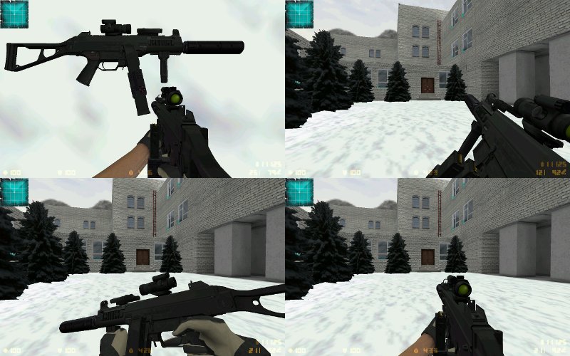 Штурмовой HK UMP 45 с глушителем
