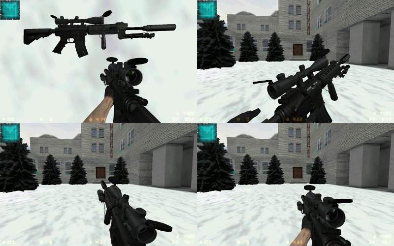 Sniper SR-25 silencer with lam