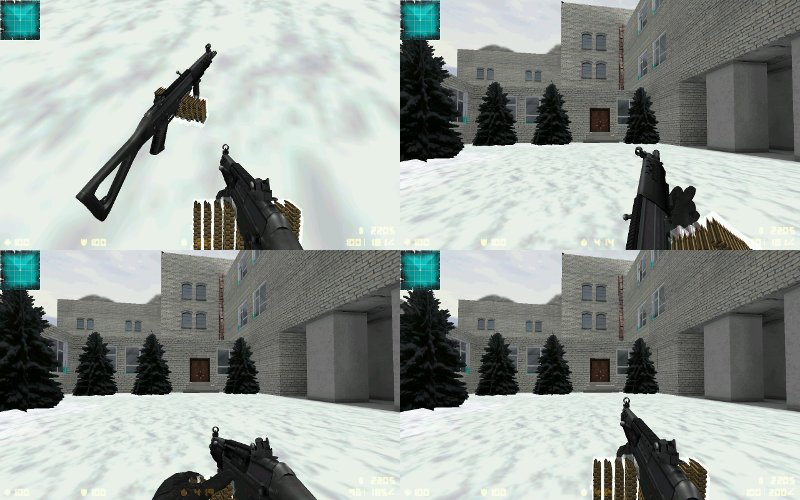 Sig 552 c девятью магазинами (m249)