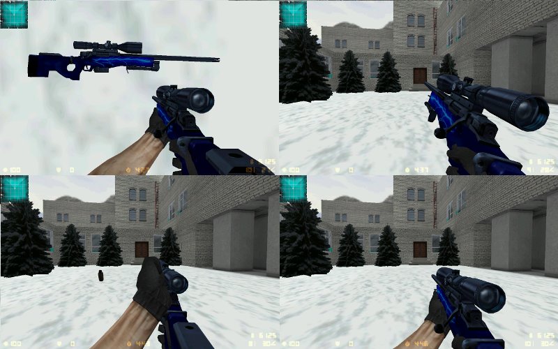 AWP с гравировкой молнии