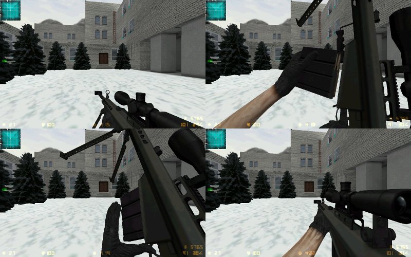 Barrett m82 с сошками MW2 анимация
