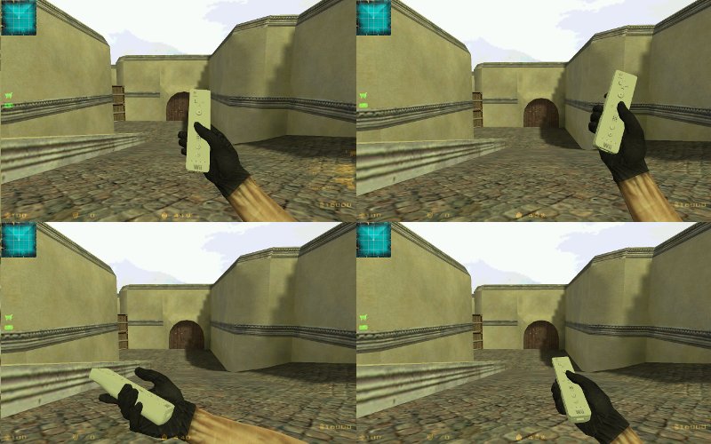 Nintendo Wiimote for knife