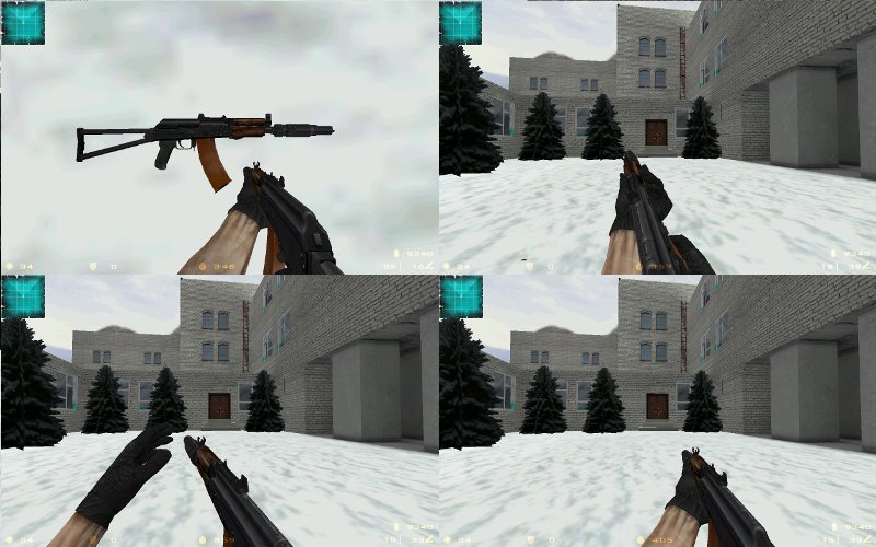 Пак АКС-74у с глушителем