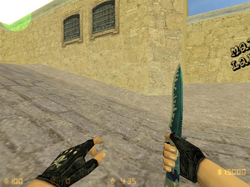 Blue default knife