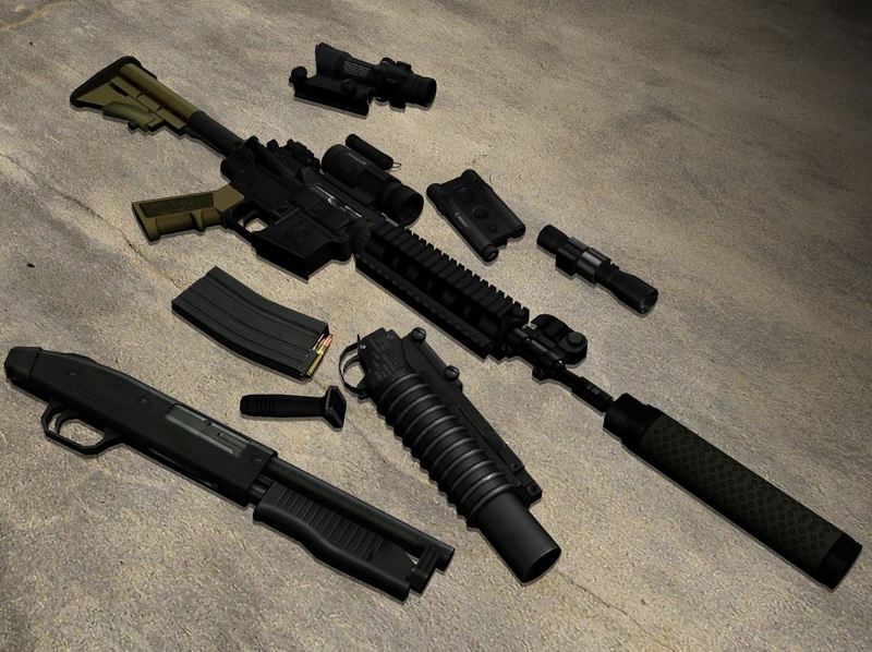 Metal Gear Solid 4 M4 Custom