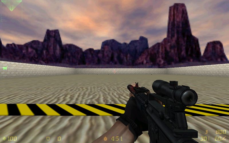 M4A1 ACOG 4X Scope wiht laser