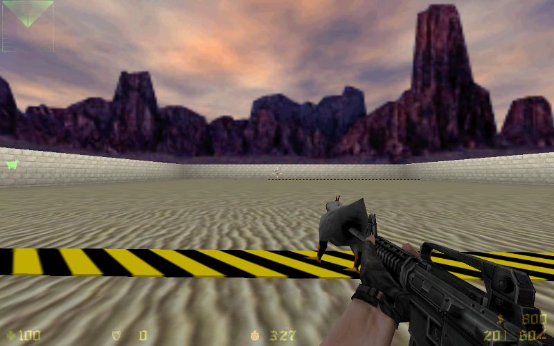 M4A1 с курицей на глушителе