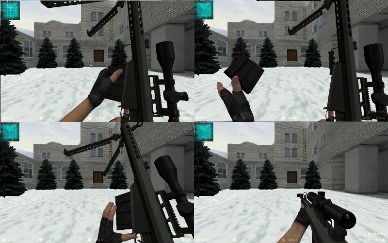 Заниженный Barrett 82 с MW2 анимацией