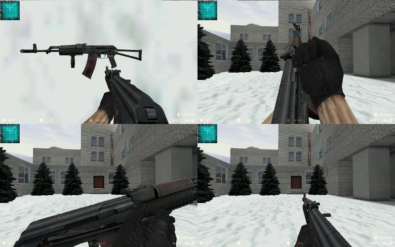 АКС-74 с тактической ручкой