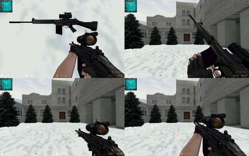 13 камуфляжных моделей FN-FAL с анимацией MW2