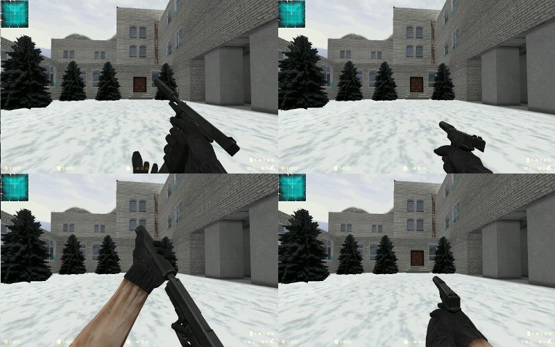 Glock 17 с глушителем на USP
