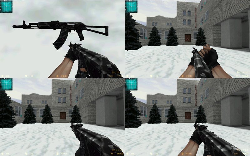 AK-103 в зимнем камуфляже