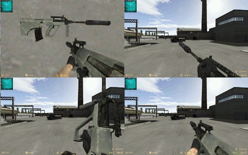 MW2 AUG HBAR Plain with silencer