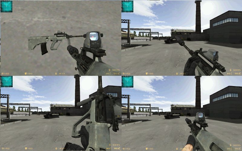 MW2 AUG HBAR with EOTech and silencer