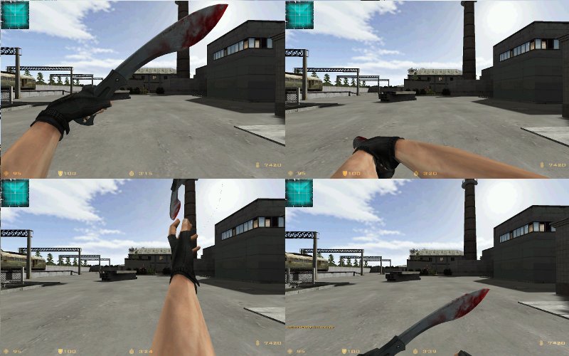 Bloody black Machette