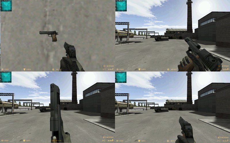 Чёрный Deagle со звездой  на рукоятке