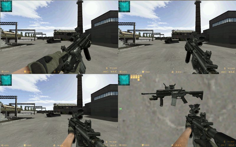 Tactical M4A1 + M900 For AUG