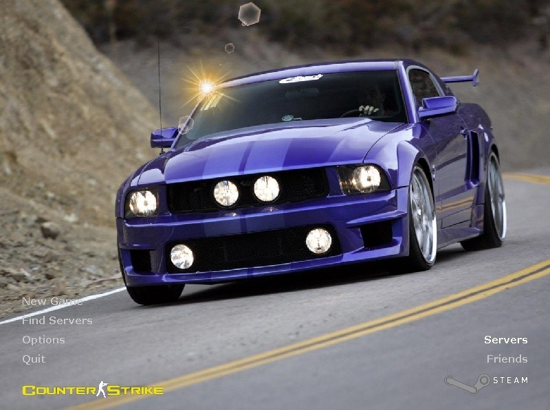 Background Blue Mistang GT