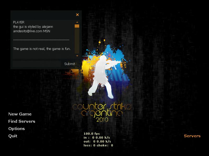 Gaming GUI CS 1.6