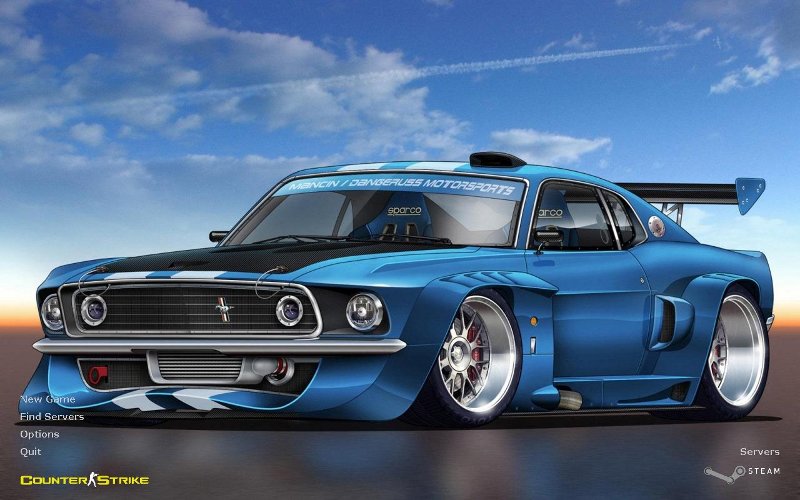 Racing-Mustang background
