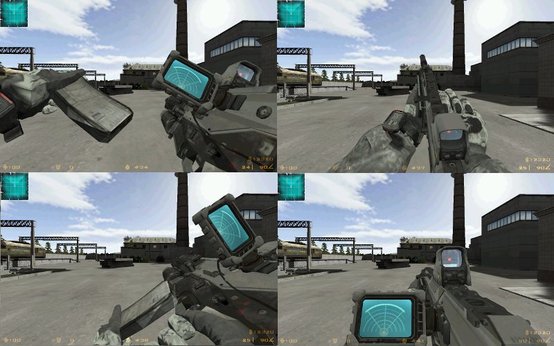 MW2 ACR + Grenade launcer + HB + Scope pack