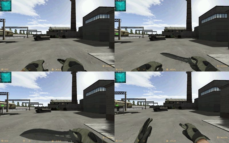 Boina Verde knife (6 Anims pack)