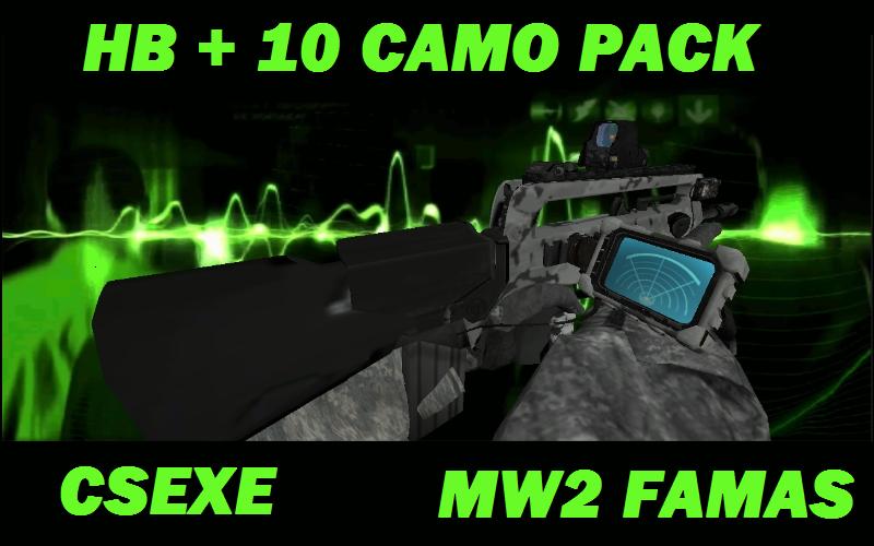 MW2 Famas+10 Camo+HB+Attachment (P_,V_,W_ Models)