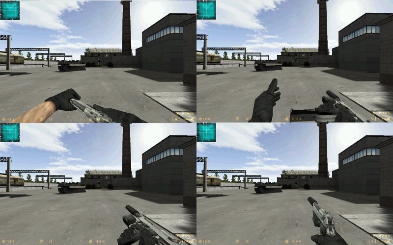 Silver Beretta M9 With LAM