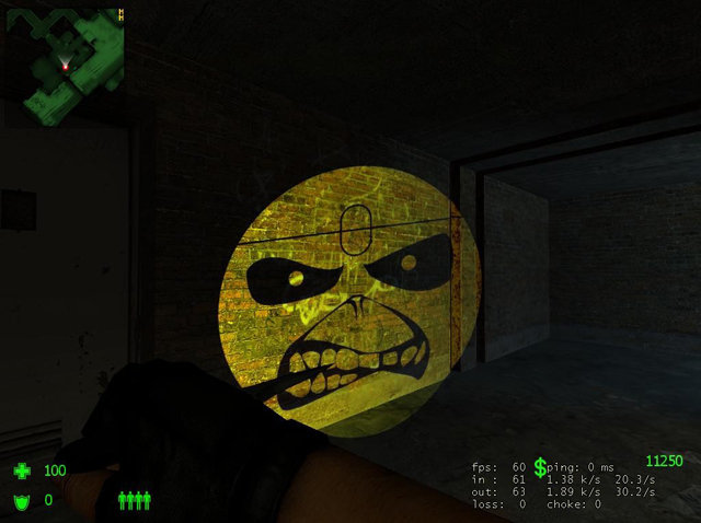 Angry smile