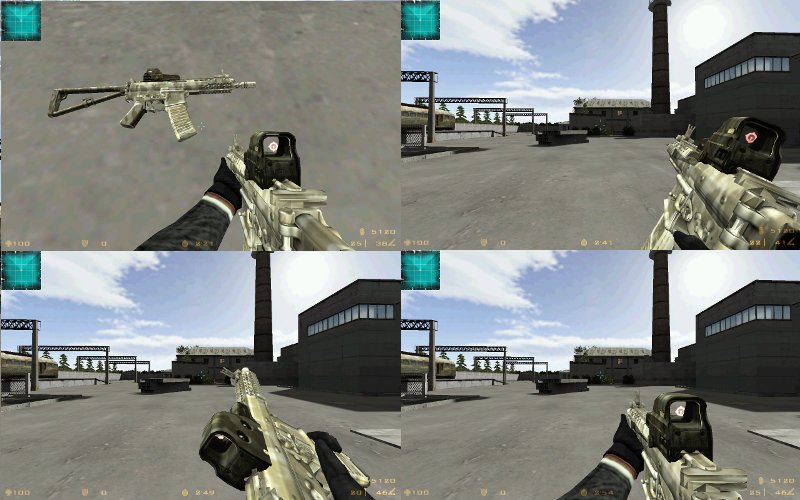 Desert KAC PDW + Eotech for famas