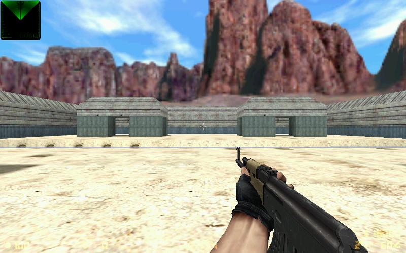 AK-47 черный со светлым цевьем
