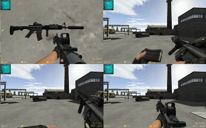 M16 RIS EOTech 557 + Silencer