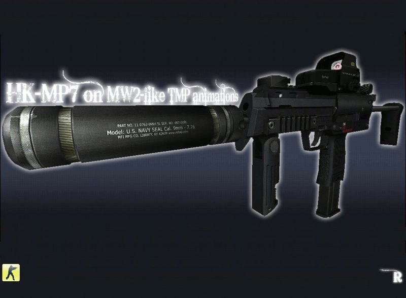 HK-MP7 on MW2-like Animations PACK
