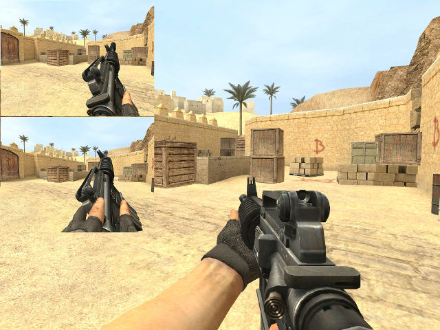 Default M4A1 on DMG anims