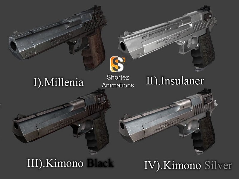 Desert Eagle Pack on Shortez Anims