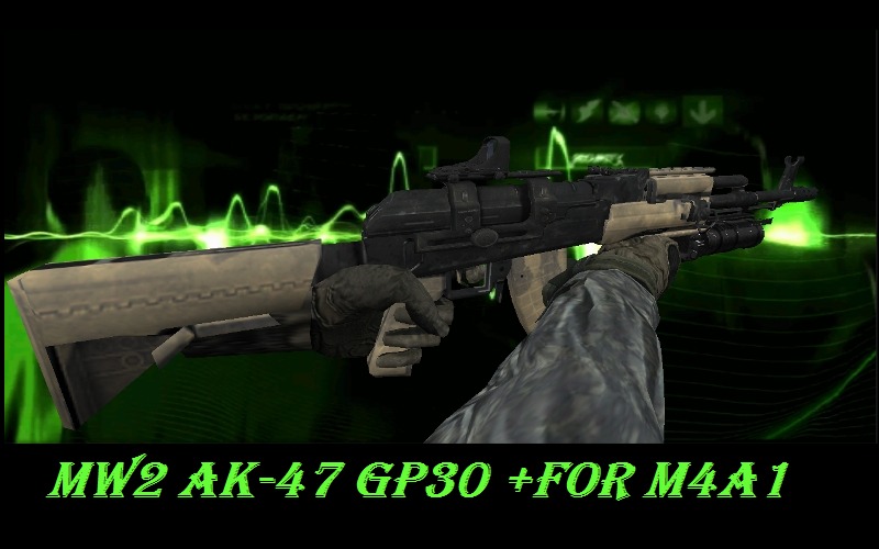 MW2 AK-47 + GP30 for M4A1