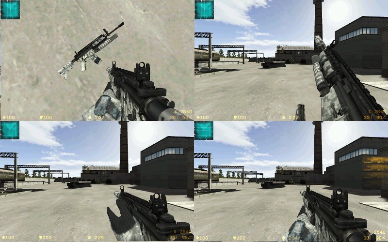 MW2 Snow camo M4A1 + M203