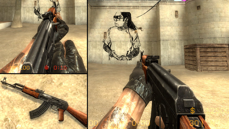 Default AK47 on ImBrokeRu's anims