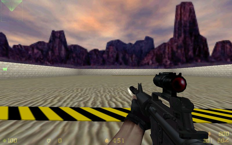 M4A1 Tac-Light and scope
