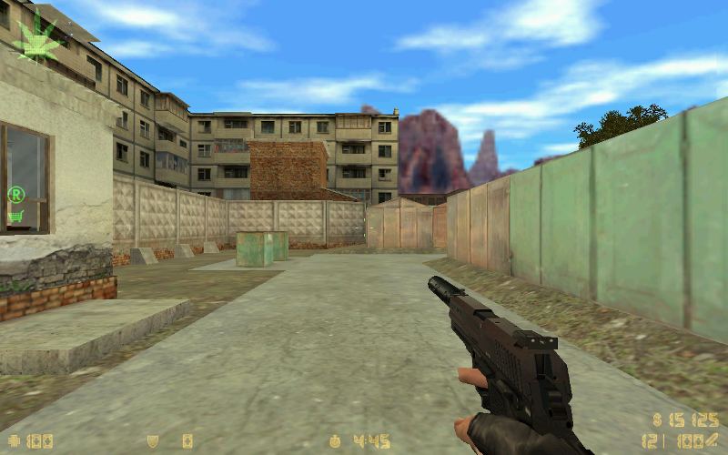 HK USP с маленьким глушителем