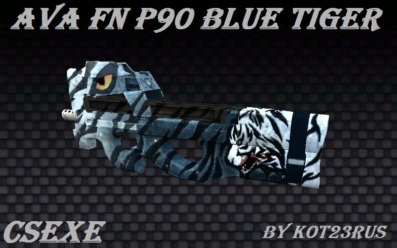 AVA FN P90 Blue Tiger