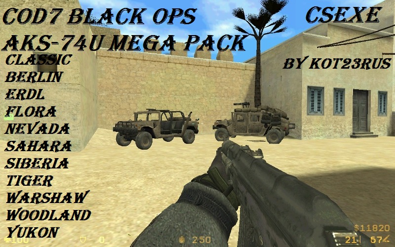 COD7 Black Ops AKS-74U MEGA PACK