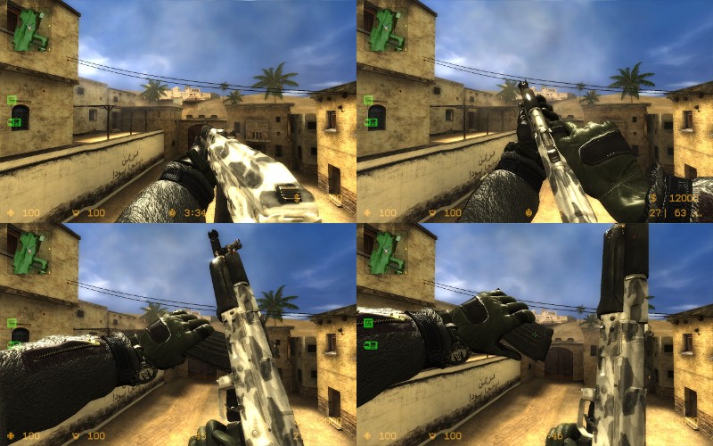 COD7 Black Ops AKS-74u + 10 Camouflages