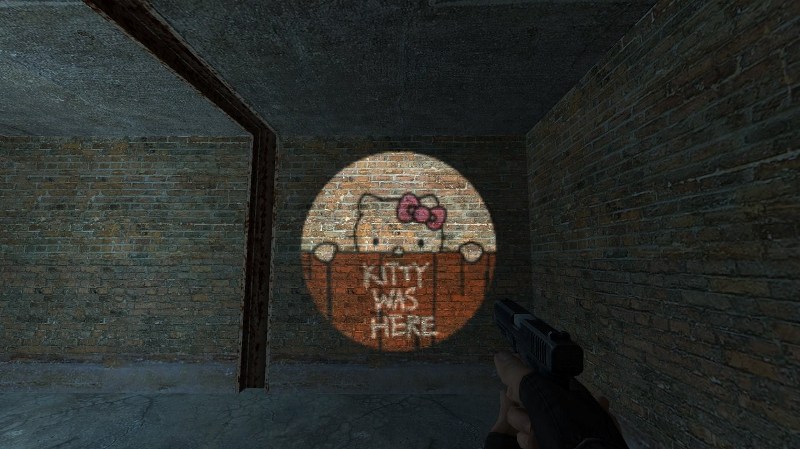 Kitty Was Here Flashlight