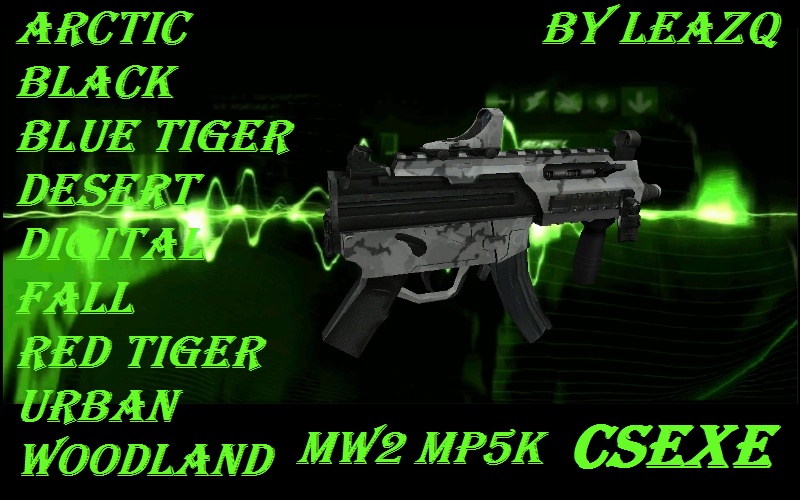 MW2 MP5k all attachments + 8 CAMO