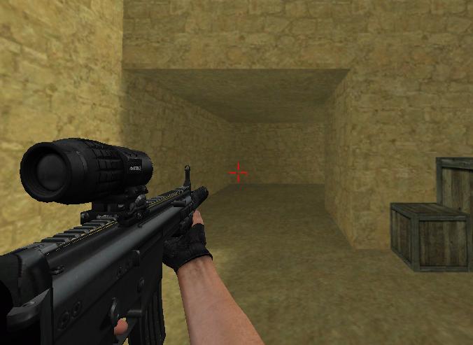 SCAR-L with score and m900a (convert on STALKER)