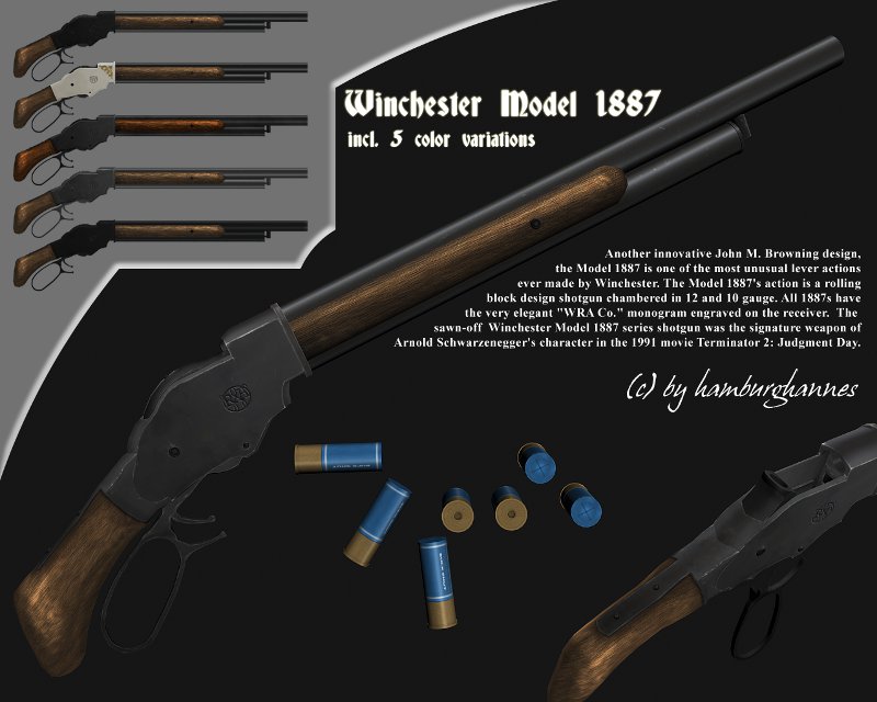 Winchester model 1887 pack for M3